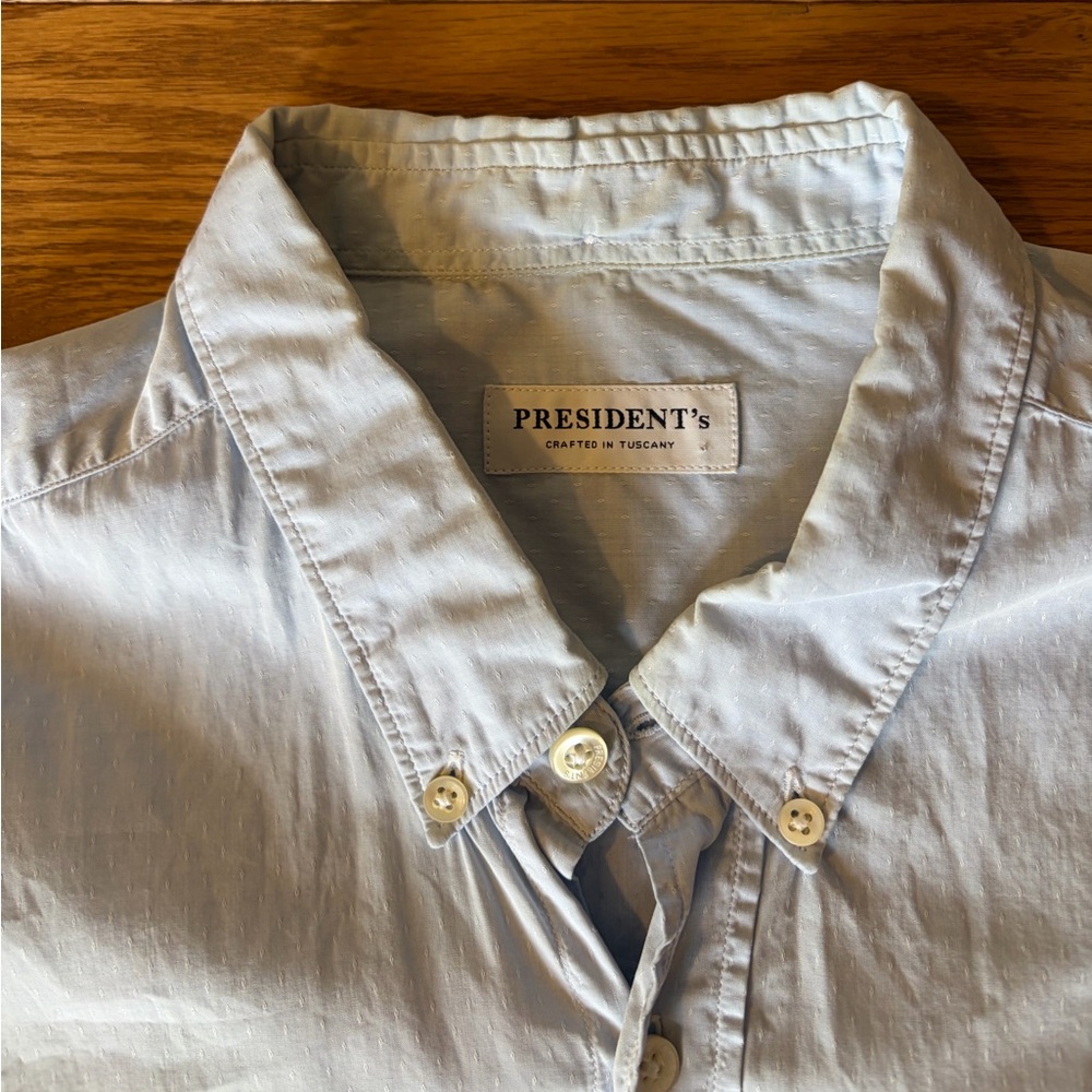 President’s Light Blue Italian Men's Shirt